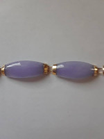 14K Lavender Jade Bracelet
