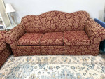 Classic Sofa & Sleeper, Beautiful Damask Sofa in Great Condition