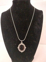 19 inch Silver Necklace with Pendant