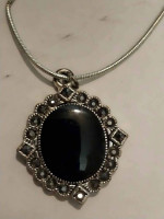 19 inch Silver Necklace with Pendant