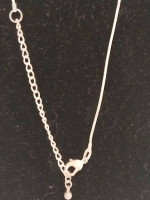 19 inch Silver Necklace with Pendant