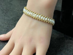 Beautiful 14K Gold and Freshwater Pearl Bracelet