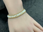 Beautiful 14K Gold and Freshwater Pearl Bracelet