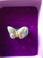 14K Butterfly Jade Ring