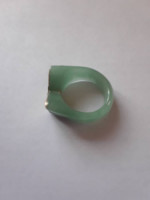 14K Butterfly Jade Ring