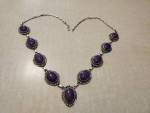 Sterling Silver/Sugalite gemstone necklace