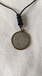 Greek 20 Drachmai coin necklace