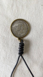 Greek 20 Drachmai coin necklace