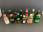 Lot of mini liquor snd wine bottles