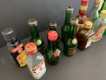 Lot of mini liquor snd wine bottles