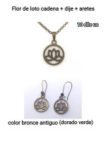 Lotus flower set jewelry