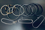 Lot of bangles and bracelets