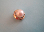 18k gold & pearl tie tack