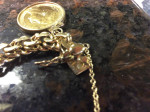 Gold Bracelet Coin seven Antique