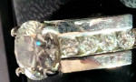 PLATINUM DIAMOND CHANNEL RING - APPRAISED $12,320