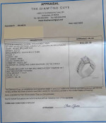 PLATINUM DIAMOND CHANNEL RING - APPRAISED $12,320