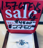 1.57 CARAT DIAMOND F / VS2 In a Tiffany Style Solitaire!!