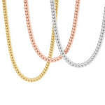 14k Solid Gold Cuban Chain Necklace