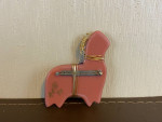 Alpaca brooch Dichroic glass made by Avery Anderson *lowered price