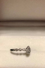 Diamond Pear Shape Setting Engagement Ring