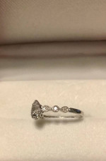 Diamond Pear Shape Setting Engagement Ring