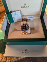 Rolex Submariner 2017 40mm 116618LB Yellow Gold Blue Ceramic Beze
