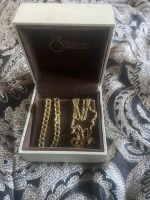 2 real gold chains $1500 17.4 grams cuban 20in rope 24 inch 7.7 grams 25.1 grams