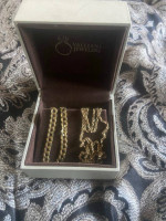2 real gold chains $1500 17.4 grams cuban 20in rope 24 inch 7.7 grams 25.1 grams