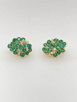 Emerald & Diamond Earrings