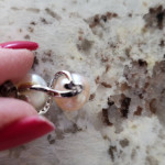 14K White Gold Pearl and Diamond Earrings