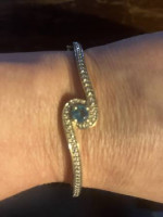 Blue Topaz Gemstone Bracelet