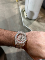 Iced out Rolex