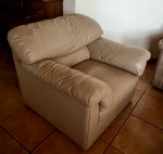 Leather Sofa + Chair