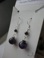 Amethyst .925 sterling silver Earrings