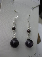 Amethyst .925 sterling silver Earrings