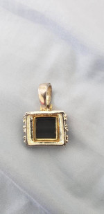 Black Onyx Pendant- Sterling Silver