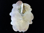 Silver Turquoise and Coral Pendant