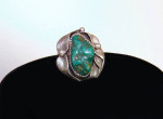 Silver and Turquoise Ring - M. Fowler
