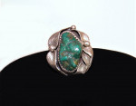 Silver and Turquoise Ring - M. Fowler