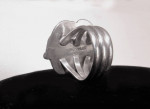 Silver and Turquoise Ring - M. Fowler