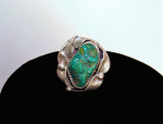 Silver and Turquoise Ring - M. Fowler