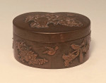 JAPAN BRONZE TRINKET BOX, CIRCA 1900