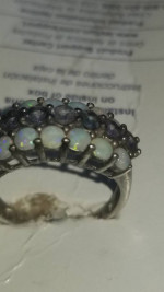 16 opals 8 Amathist Is silvering