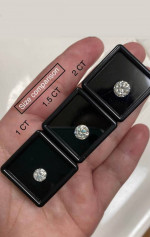 Moissanite gemstone D color VVS1 BEST QUALITY with GRA ! Round shape most sizes 