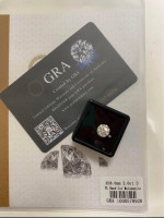 CLICK - Moissanite white D colorless VVS1 Round BEST QUALITY for engagement, wed