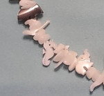 Shell necklace and earrings set white brown fish bird animal shapes