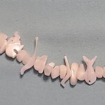 Shell necklace and earrings set white brown fish bird animal shapes