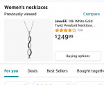 10K White Gold Diamond Pendant