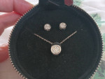 WHBM White House Blk Market NEW Cubic Zirconia Necklace  Earrings set