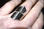 Nickel Silver Open End Butterfly Rings Sizes 7-12
